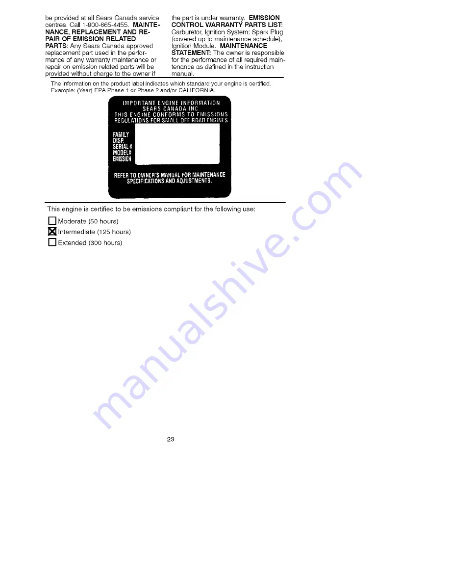 Craftsman C944.411462 Instruction Manual Download Page 23