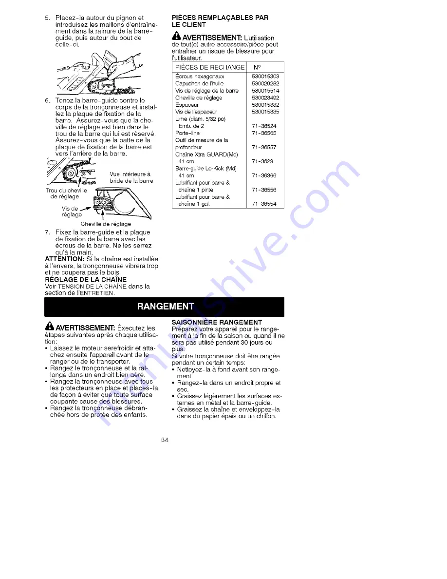 Craftsman C944.418451 Instruction Manual Download Page 34