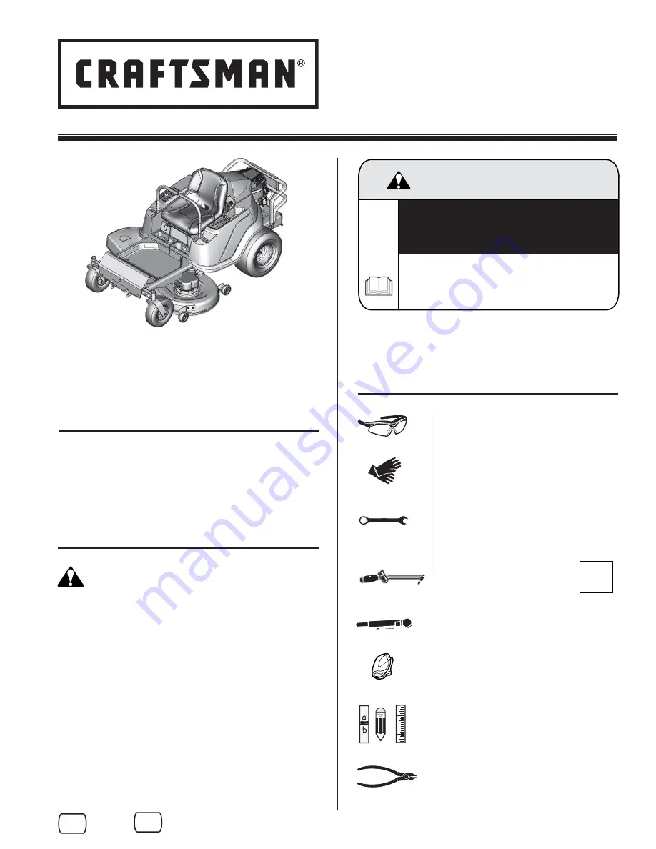 Craftsman C950-60106-0 Setup Manual Download Page 7