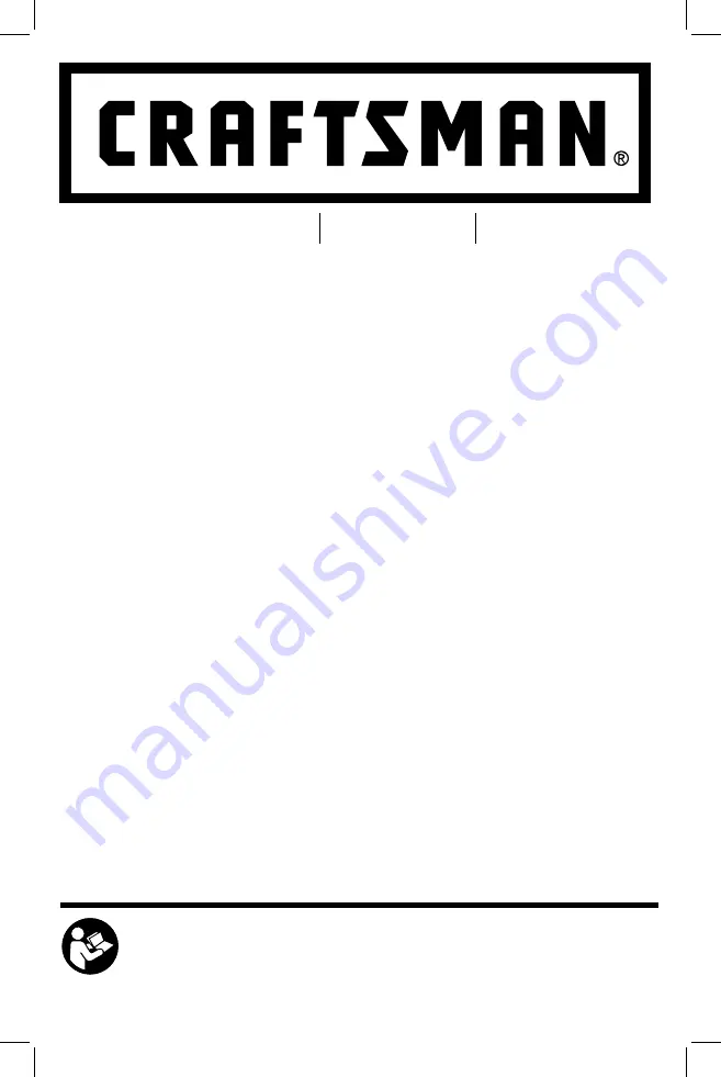 Craftsman CMCSS800 Instruction Manual Download Page 1