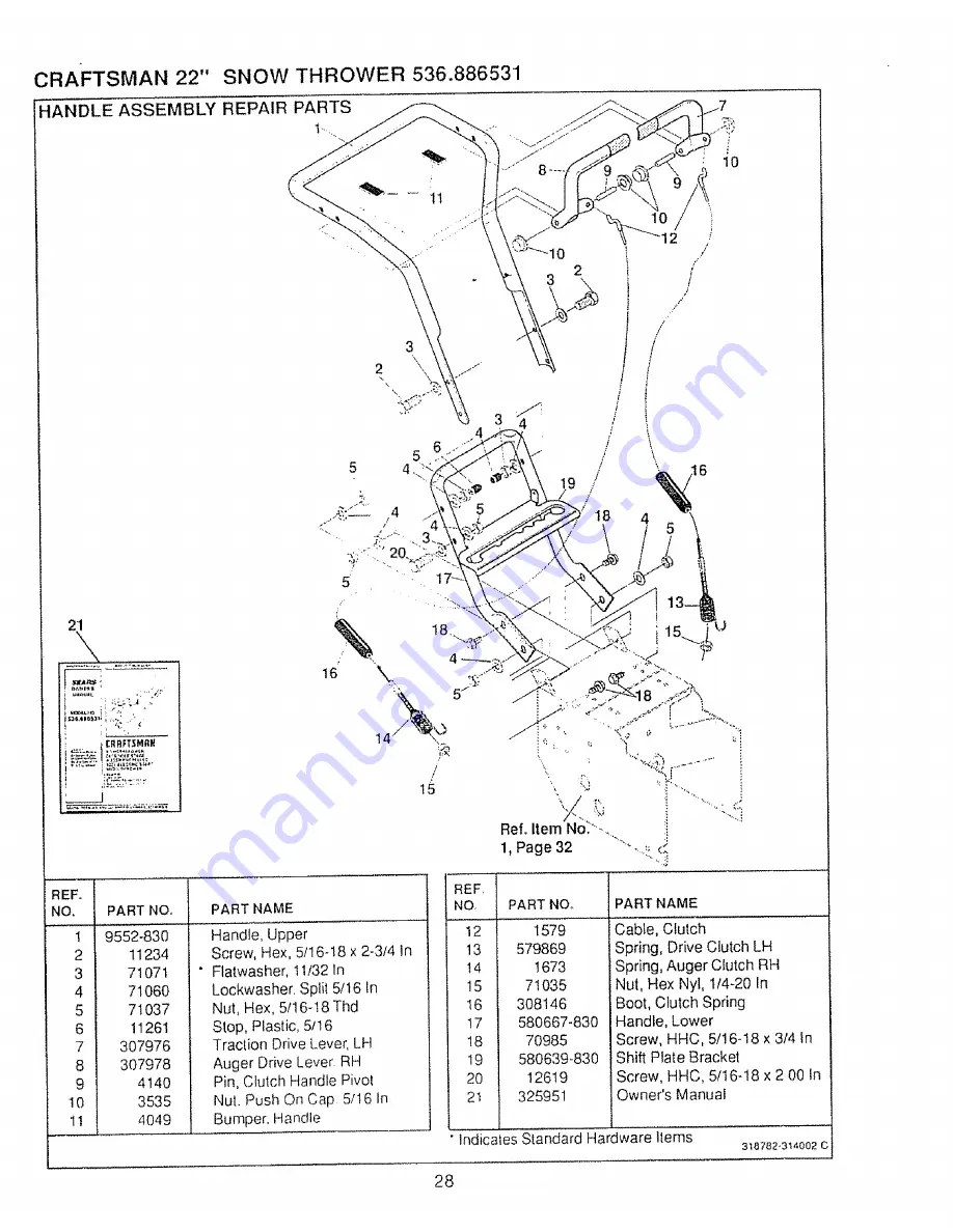 Craftsman Craftsman 536.886531 Скачать руководство пользователя страница 28