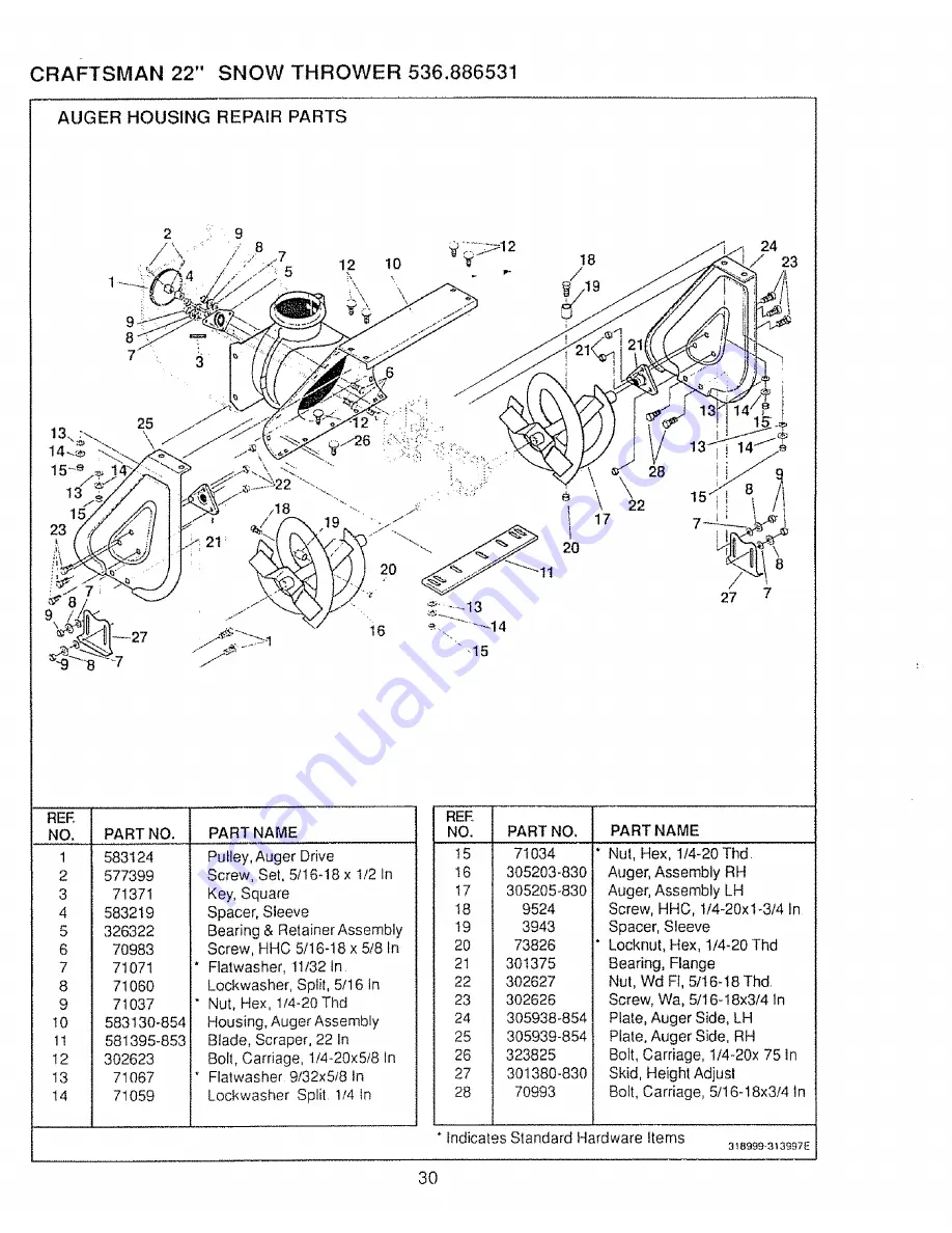 Craftsman Craftsman 536.886531 Скачать руководство пользователя страница 30