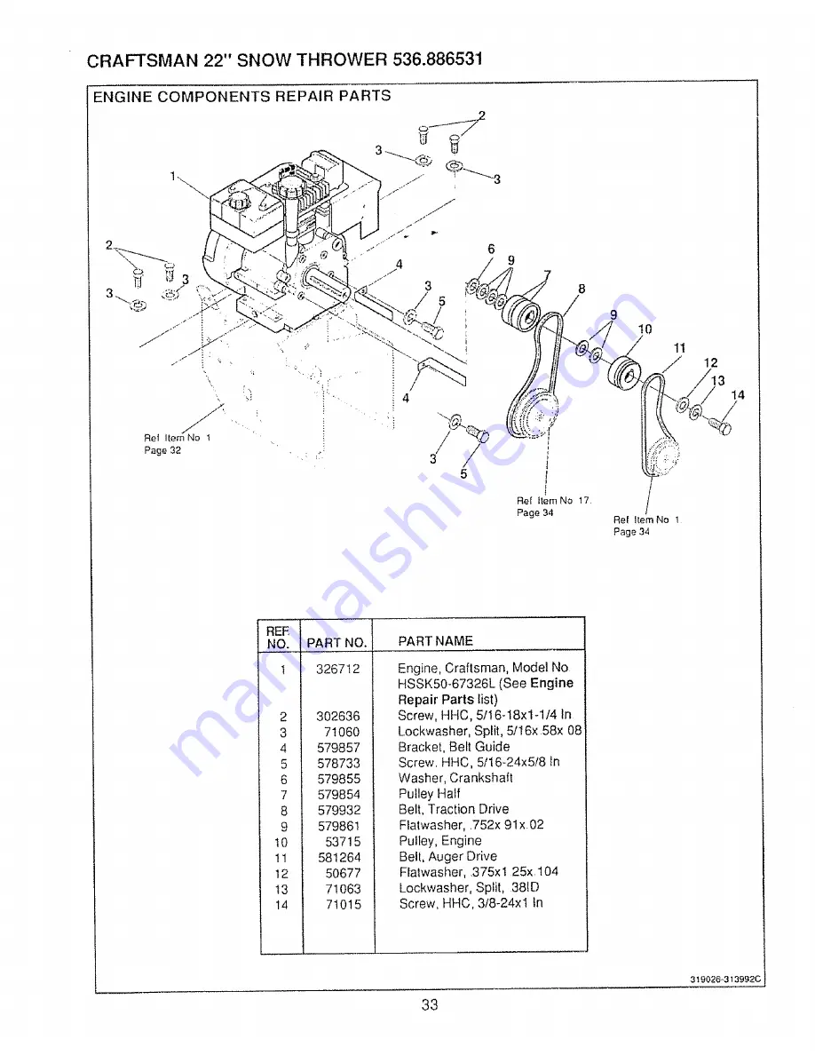 Craftsman Craftsman 536.886531 Скачать руководство пользователя страница 33