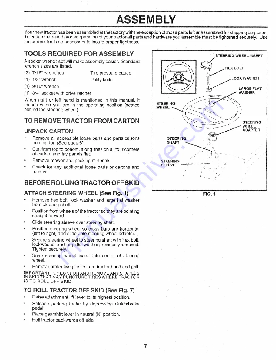 Craftsman Craftsman 917.257720 Owner'S Manual Download Page 7