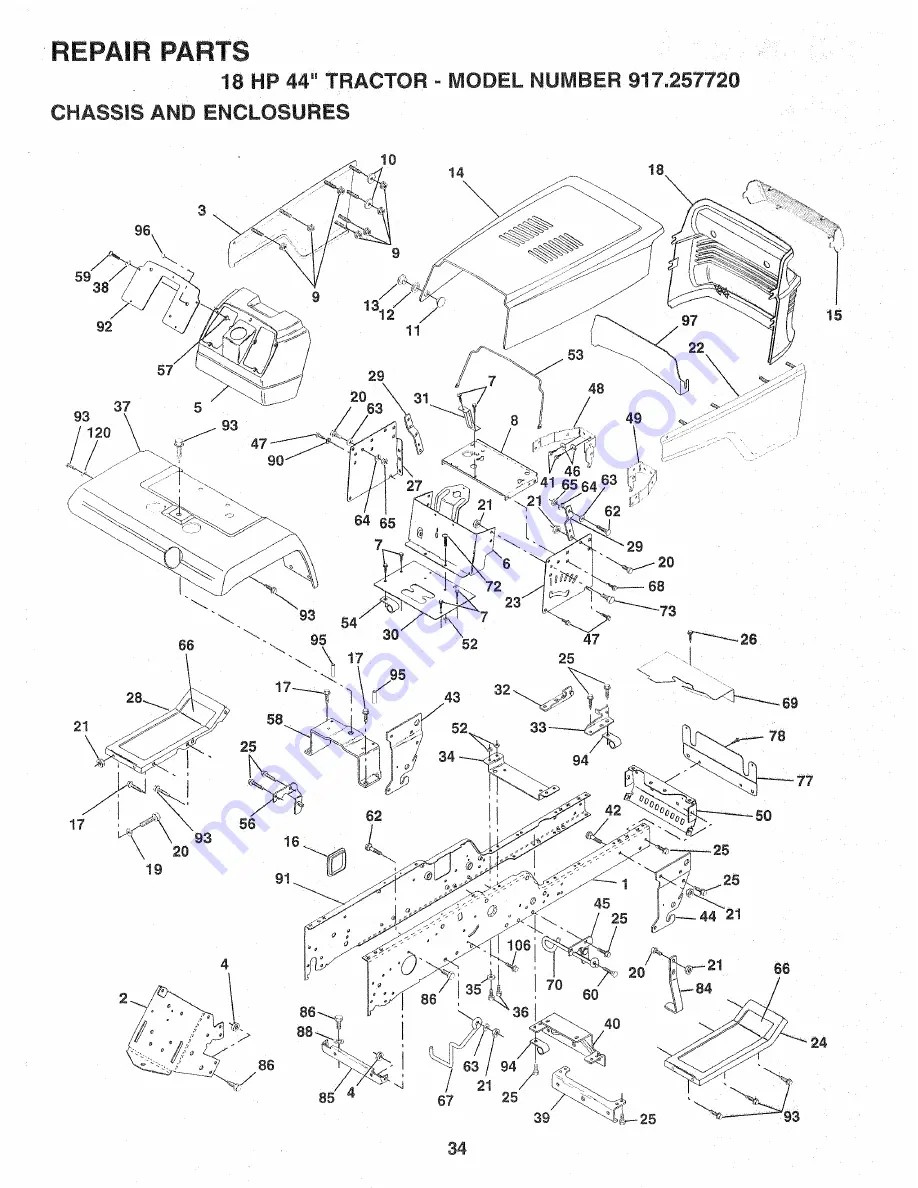 Craftsman Craftsman 917.257720 Скачать руководство пользователя страница 34