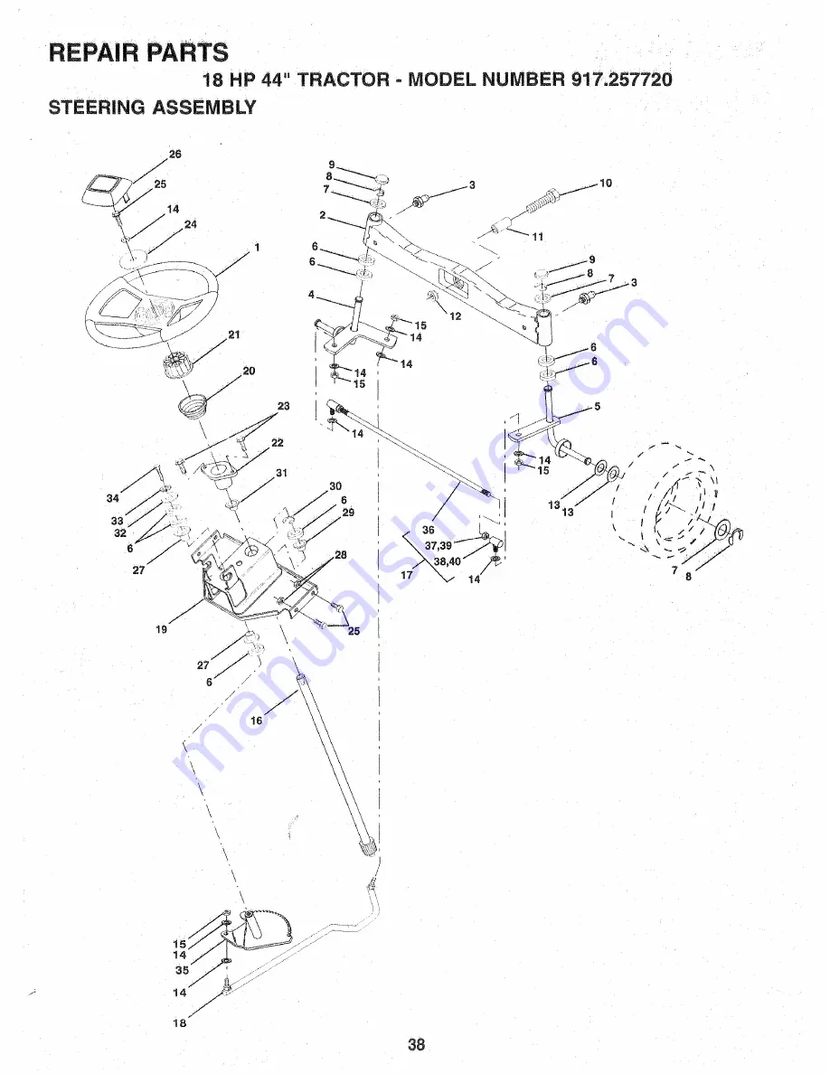 Craftsman Craftsman 917.257720 Скачать руководство пользователя страница 38