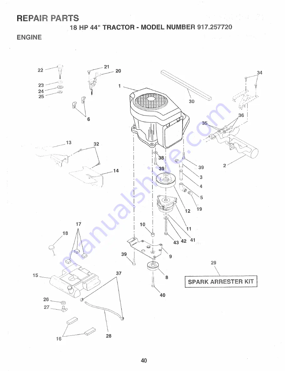 Craftsman Craftsman 917.257720 Owner'S Manual Download Page 40