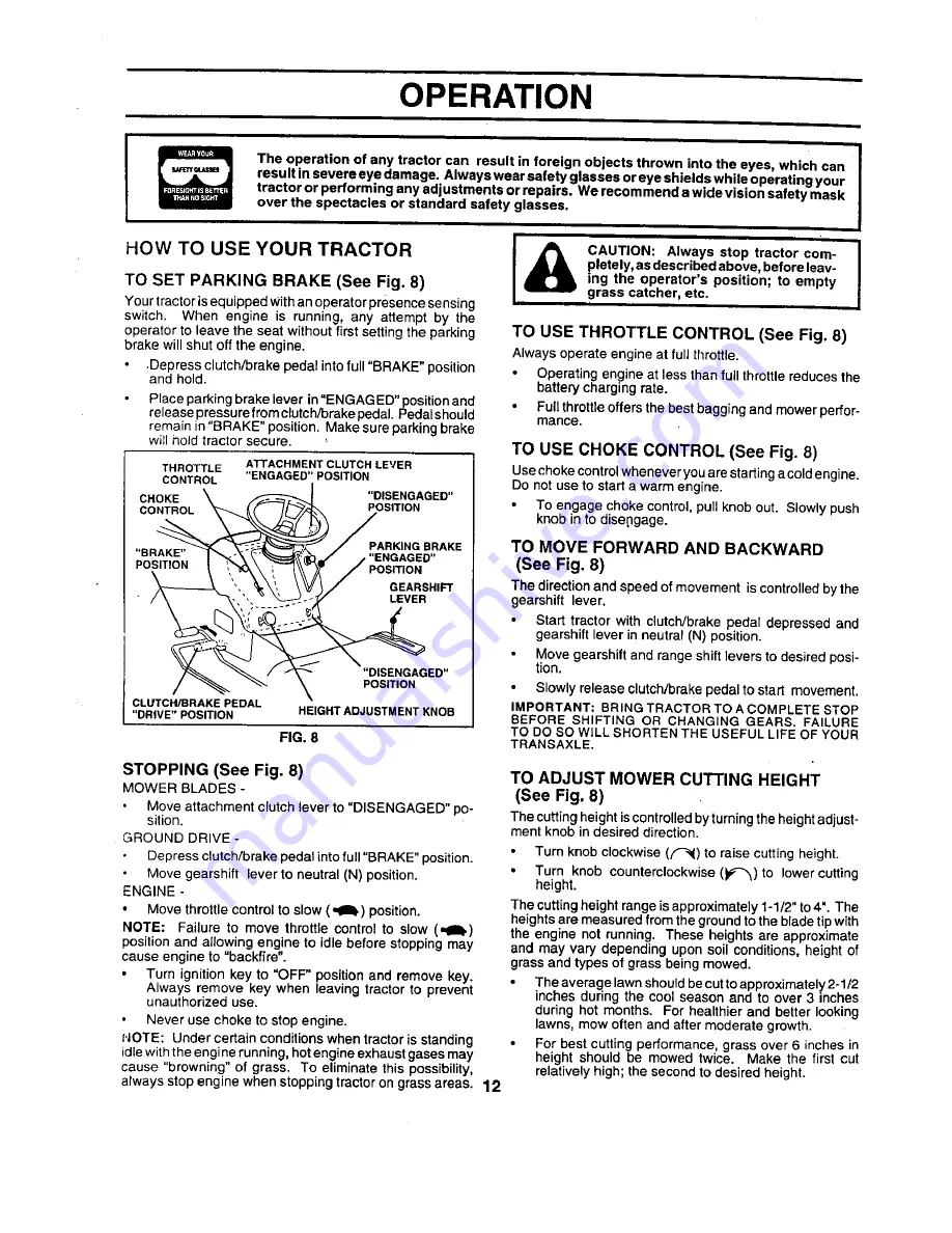 Craftsman Craftsman 917.258562 Owner'S Manual Download Page 12