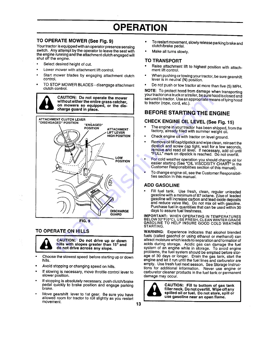 Craftsman Craftsman 917.258562 Owner'S Manual Download Page 13