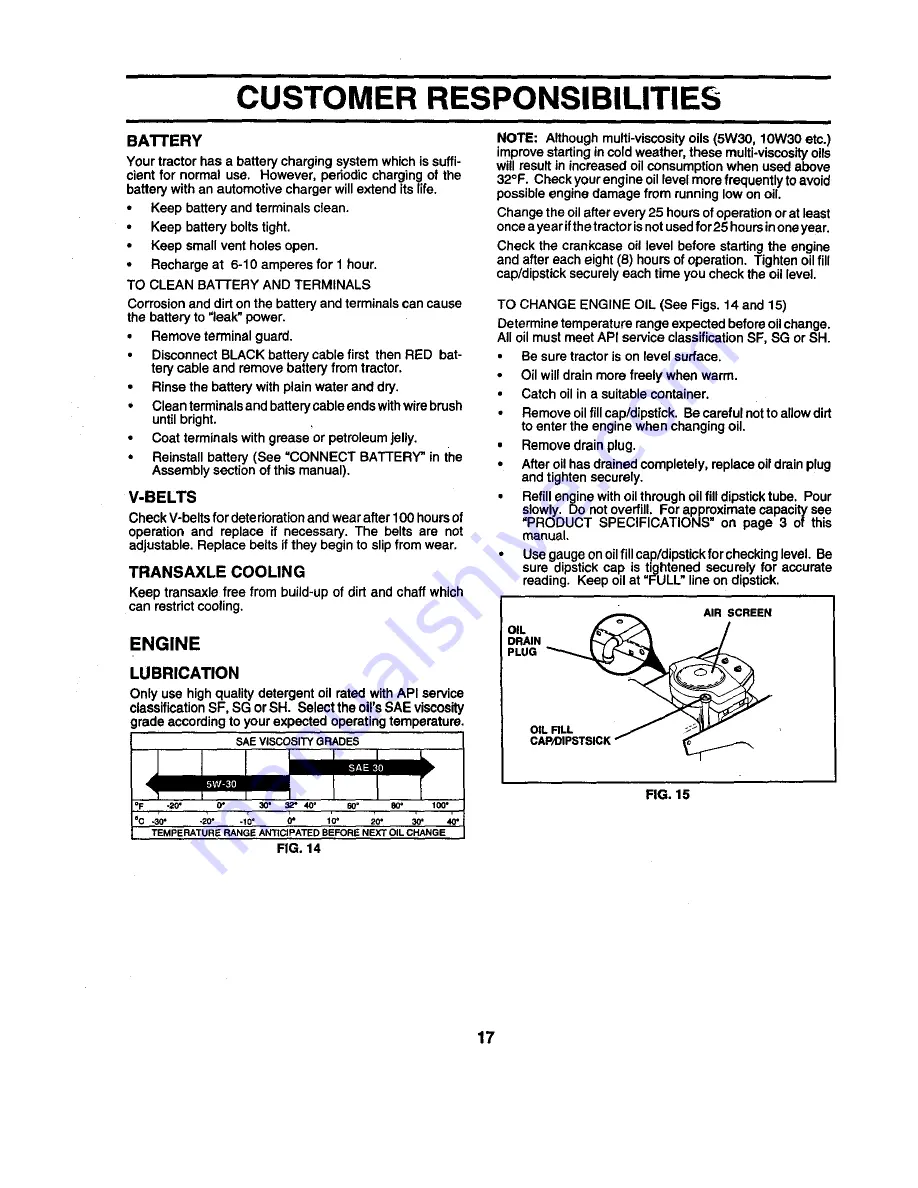 Craftsman Craftsman 917.258562 Owner'S Manual Download Page 17