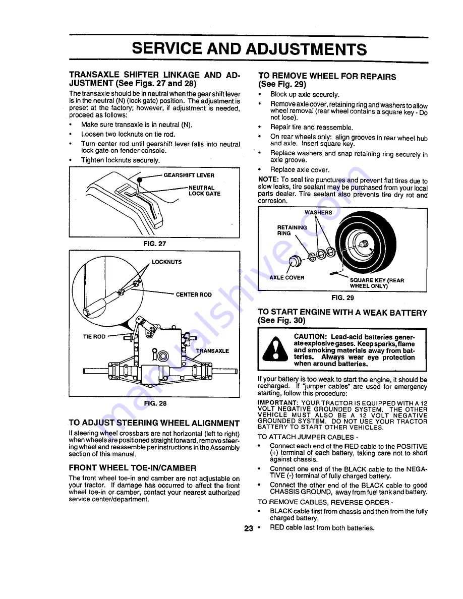 Craftsman Craftsman 917.258562 Owner'S Manual Download Page 23