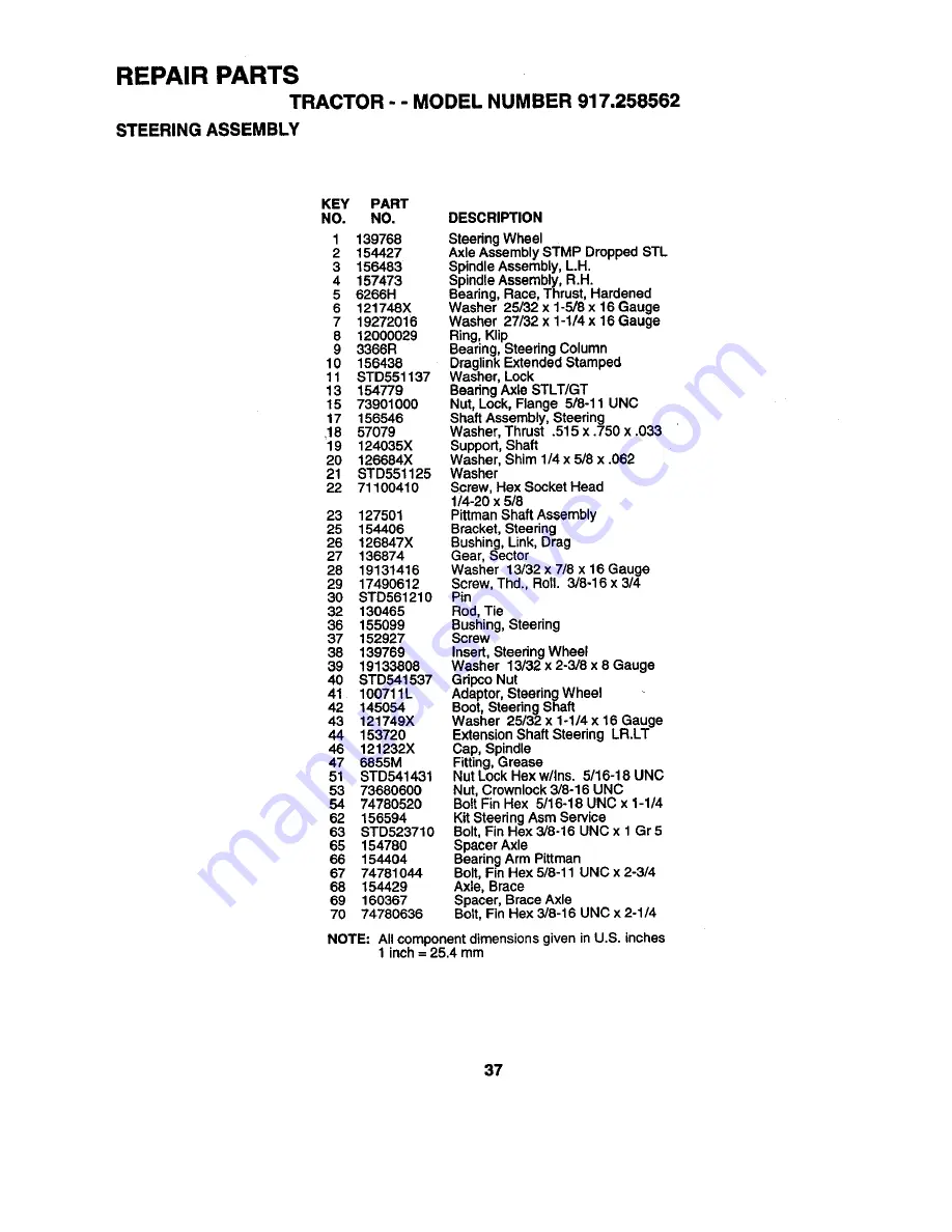 Craftsman Craftsman 917.258562 Owner'S Manual Download Page 37