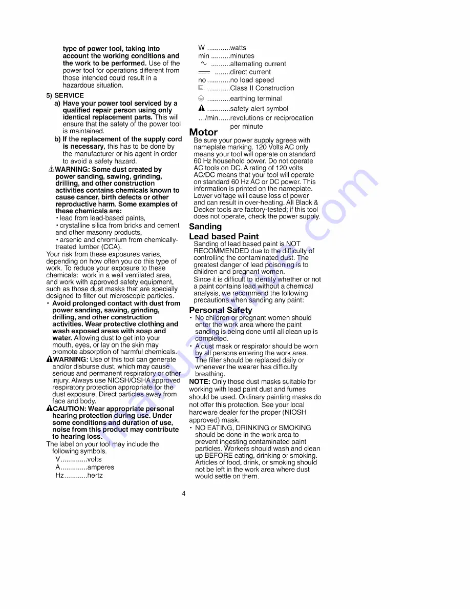 Craftsman CYCLONE 900.11684 Instruction Manual Download Page 4