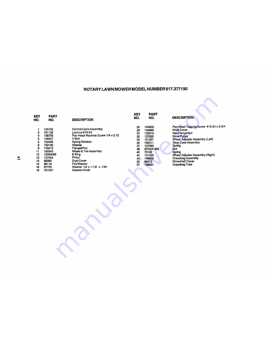 Craftsman Eager 1 Owner'S Manual Download Page 41