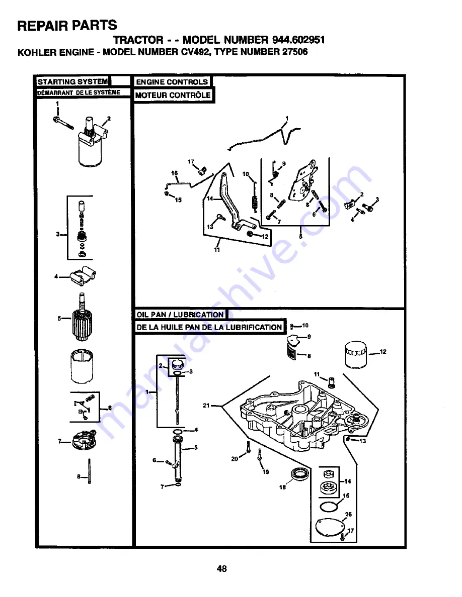 Craftsman ELECTRIC START 42