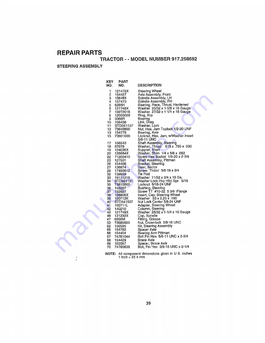 Craftsman EZ 917.258692 Owner'S Manual Download Page 39