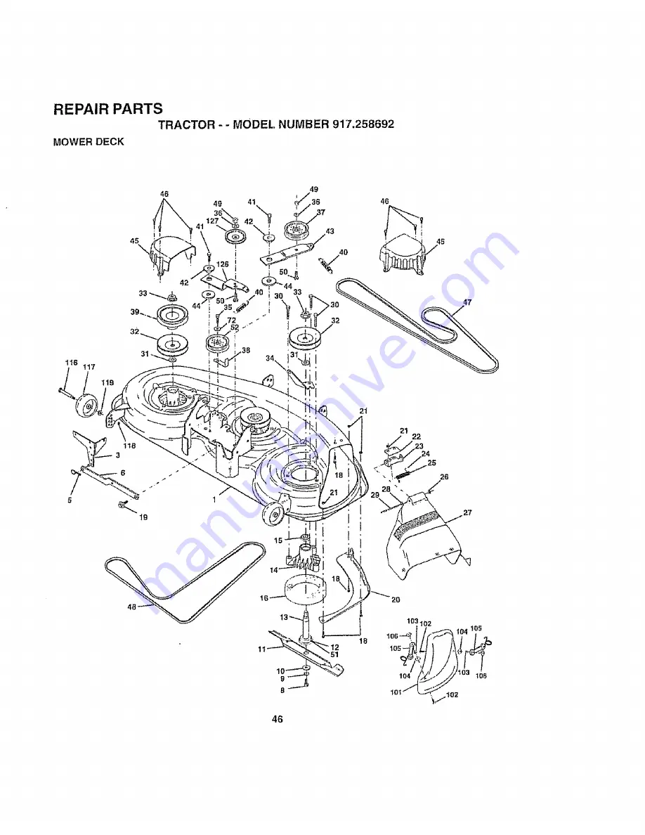 Craftsman EZ 917.258692 Owner'S Manual Download Page 46