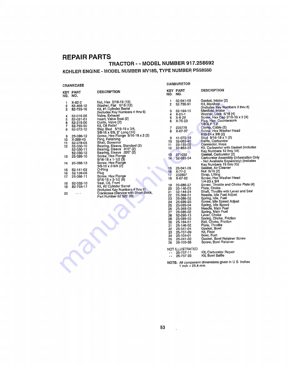 Craftsman EZ 917.258692 Скачать руководство пользователя страница 53