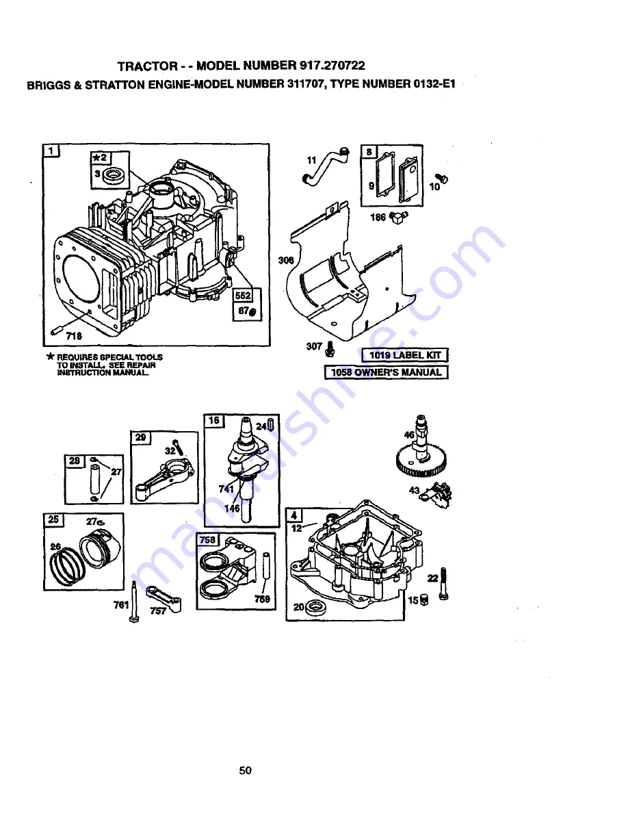 Craftsman EZ 917.270722 Owner'S Manual Download Page 50