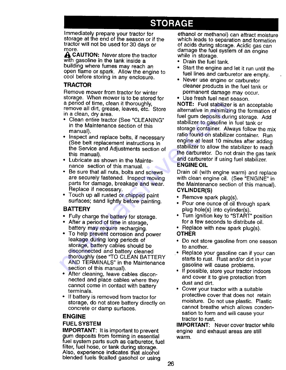 Craftsman EZ 917.270731 Owner'S Manual Download Page 26