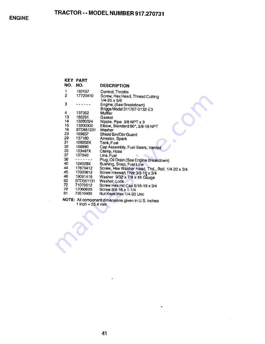 Craftsman EZ 917.270731 Owner'S Manual Download Page 41