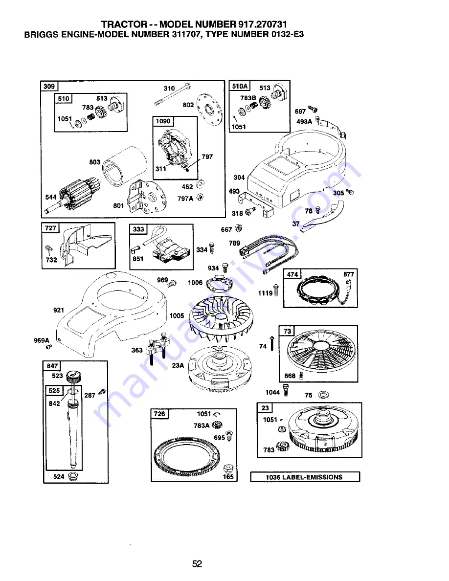 Craftsman EZ 917.270731 Owner'S Manual Download Page 52