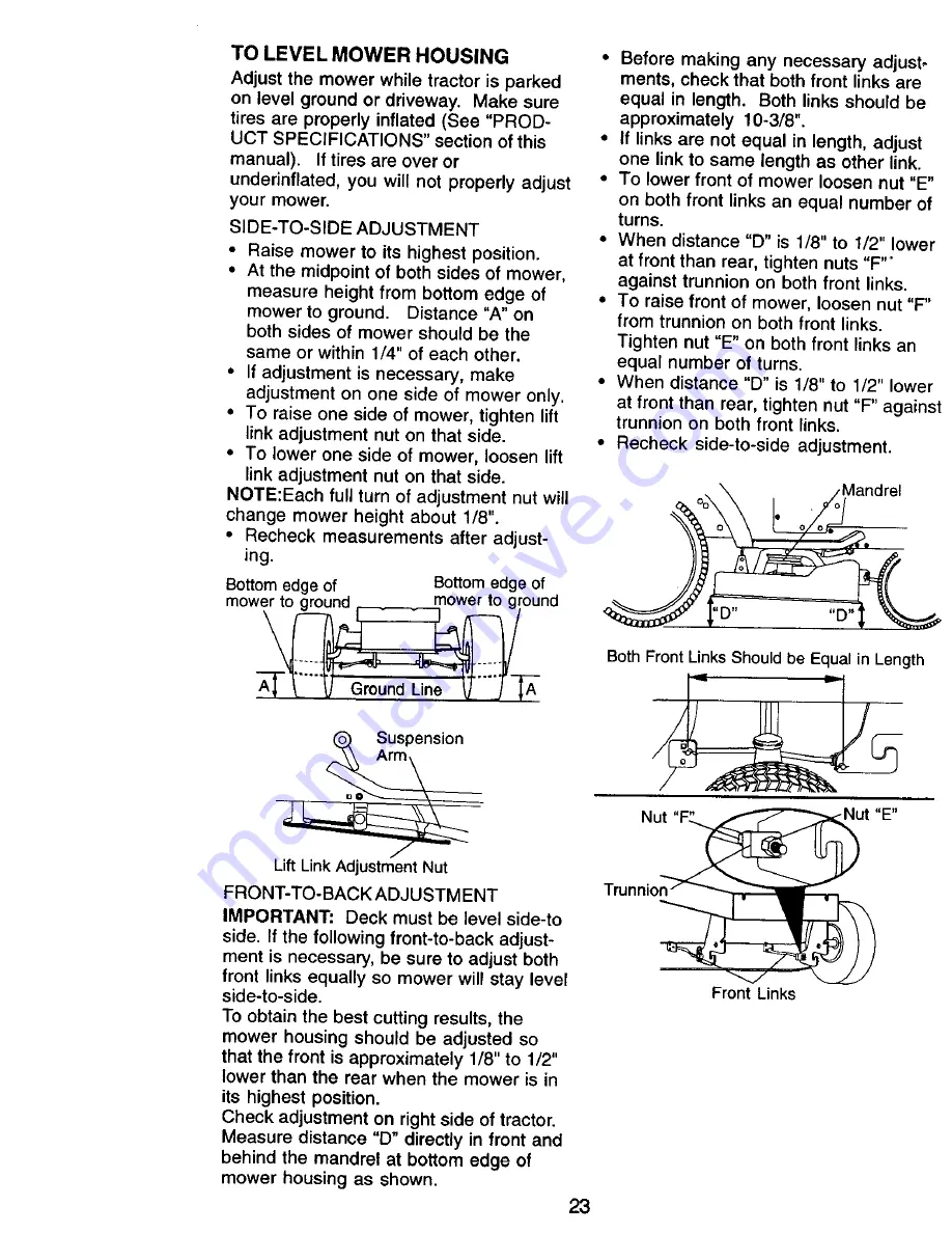 Craftsman EZ 917.270941 Owner'S Manual Download Page 23