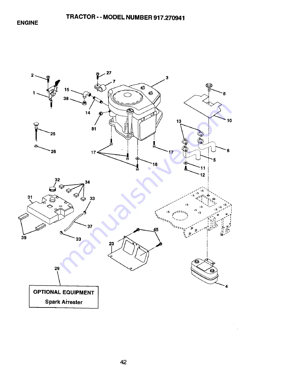 Craftsman EZ 917.270941 Owner'S Manual Download Page 42