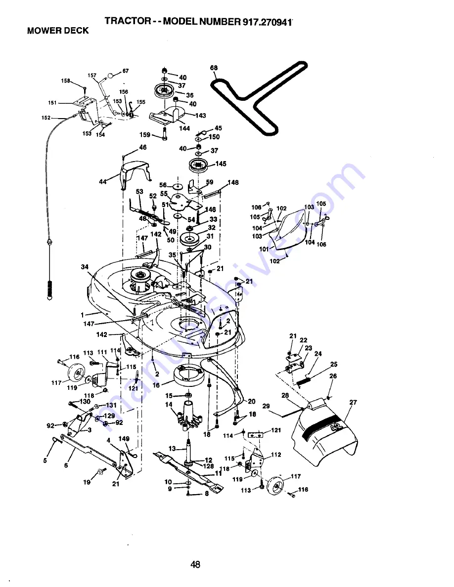 Craftsman EZ 917.270941 Скачать руководство пользователя страница 48