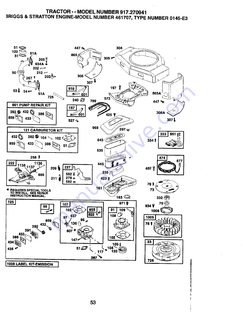 Craftsman EZ 917.270941 Owner'S Manual Download Page 53