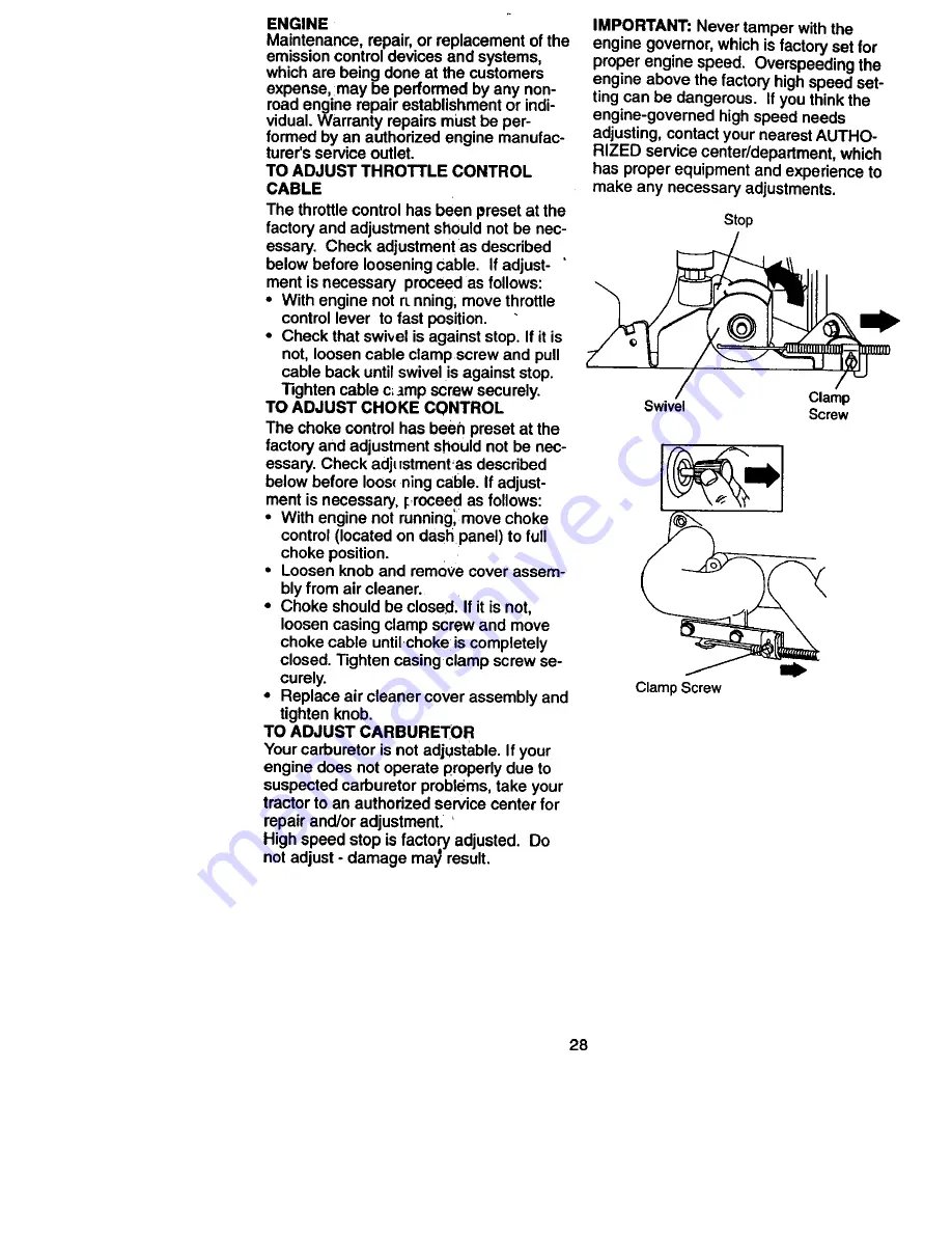 Craftsman EZ 917.272130 Owner'S Manual Download Page 28