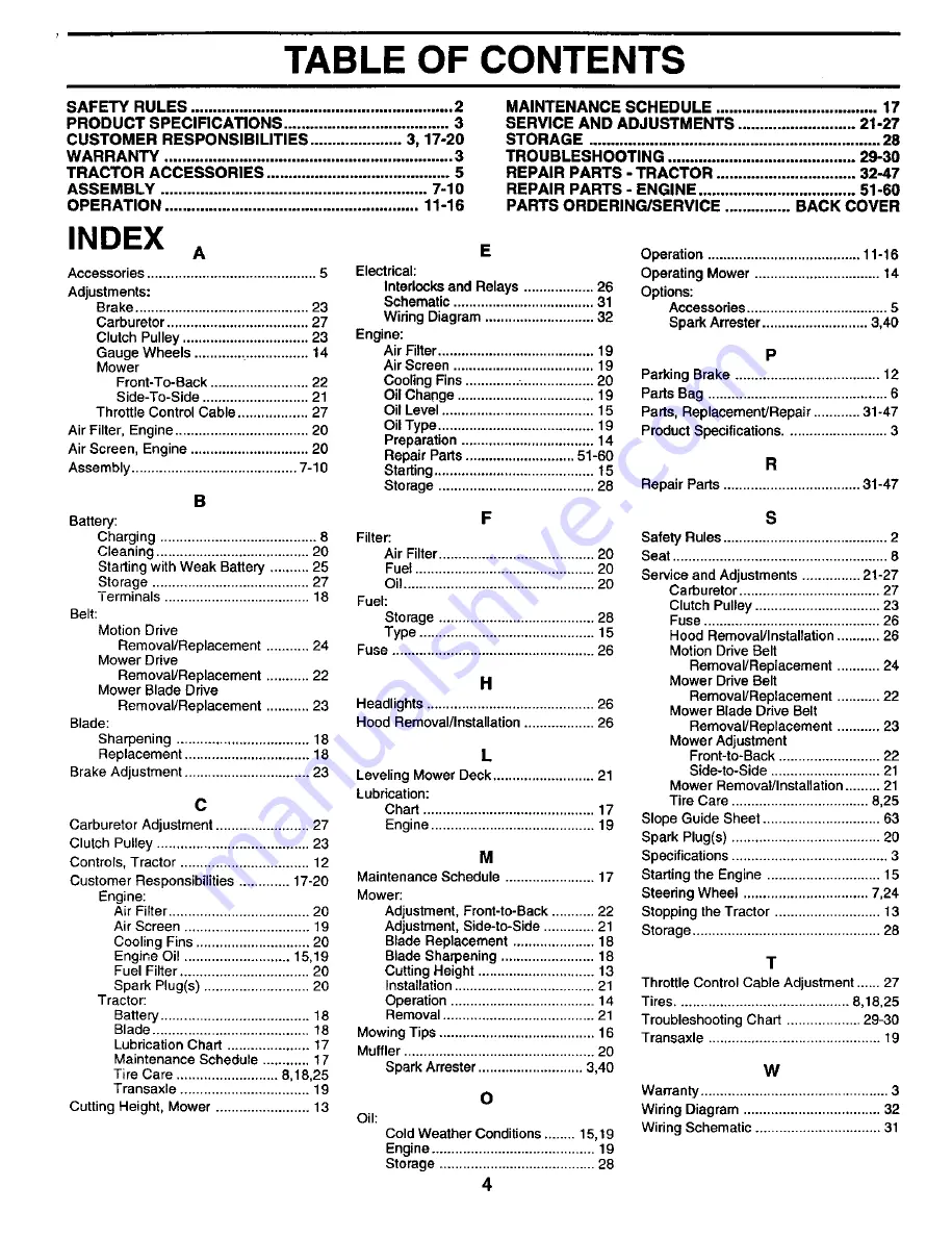 Craftsman EZ3 917.251490 Owner'S Manual Download Page 4