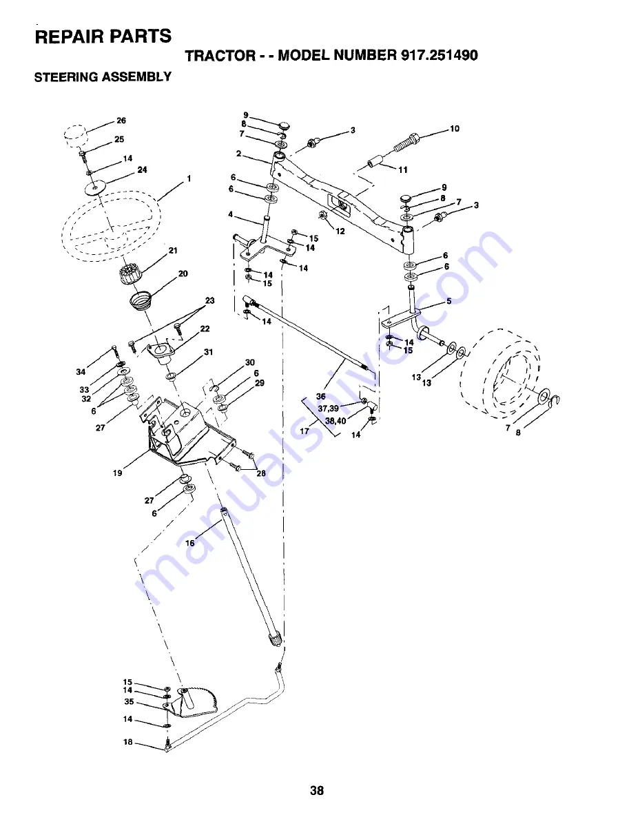 Craftsman EZ3 917.251490 Скачать руководство пользователя страница 38