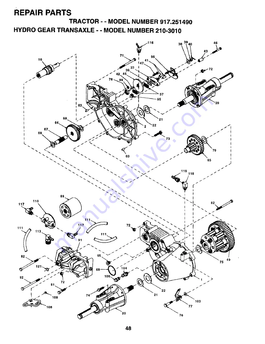 Craftsman EZ3 917.251490 Скачать руководство пользователя страница 48