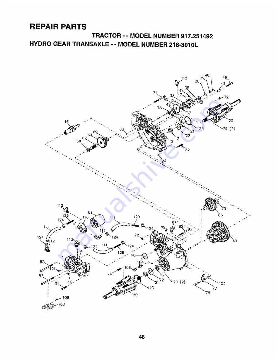 Craftsman EZ3 917.251492 Скачать руководство пользователя страница 48