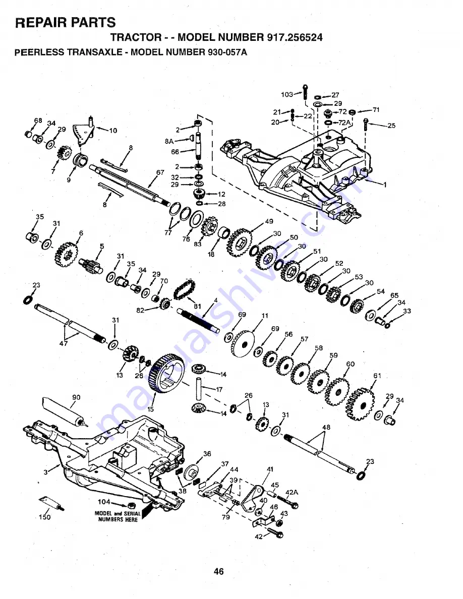 Craftsman EZ3 917.256524 Owner'S Manual Download Page 46