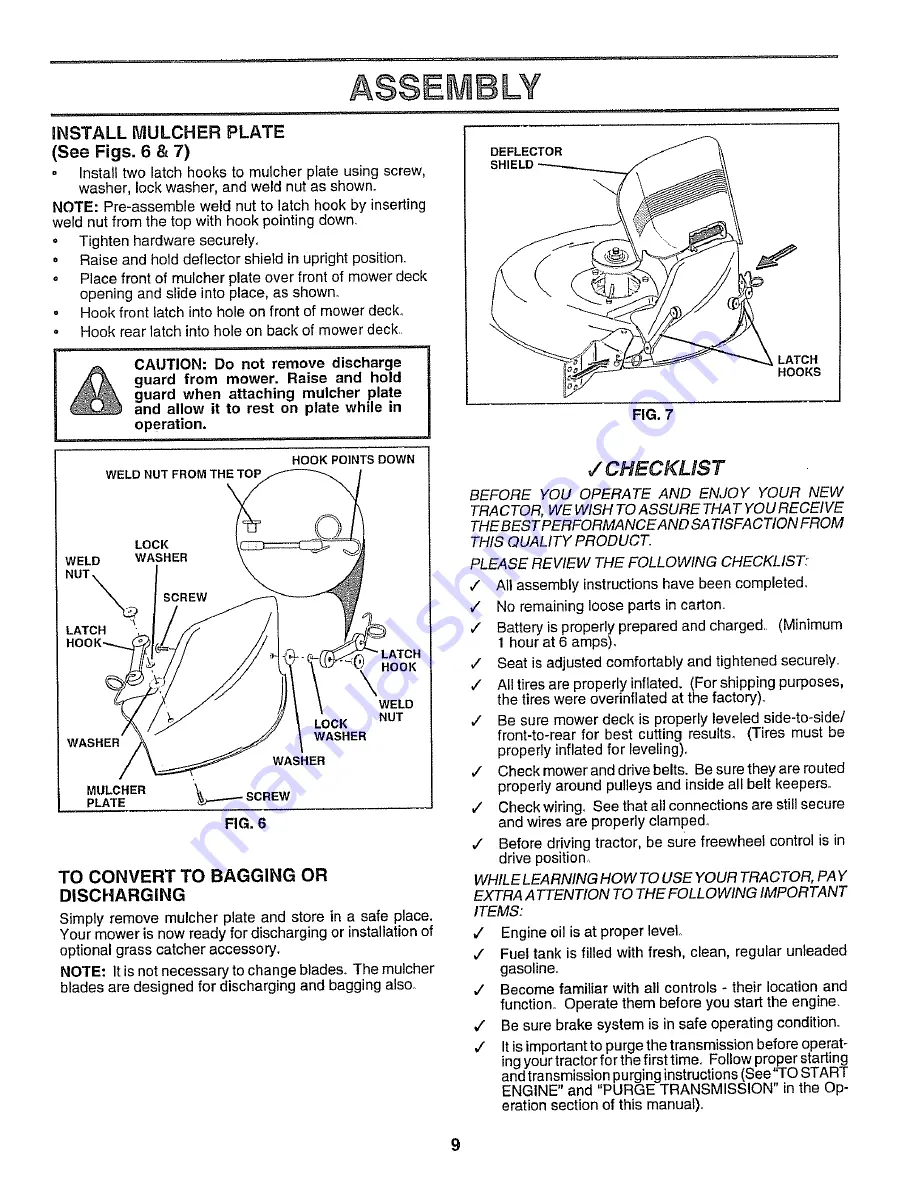 Craftsman EZ3 917.256551 Owner'S Manual Download Page 9