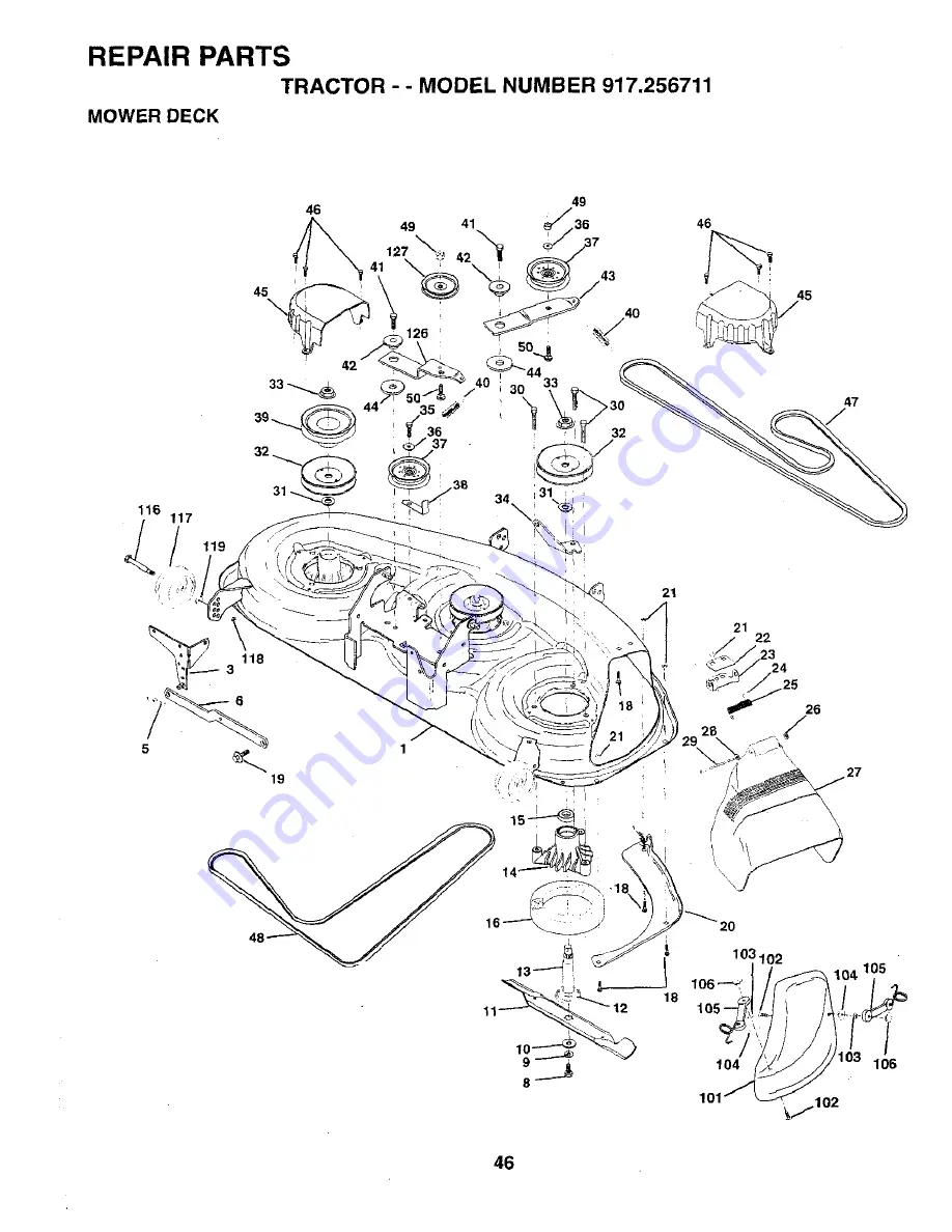 Craftsman EZ3 917.256711 Скачать руководство пользователя страница 46