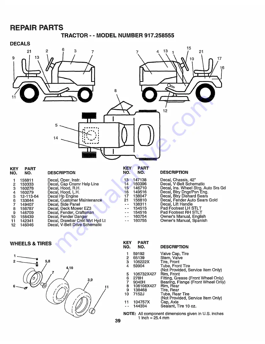 Craftsman EZ3 917.258555 Скачать руководство пользователя страница 39