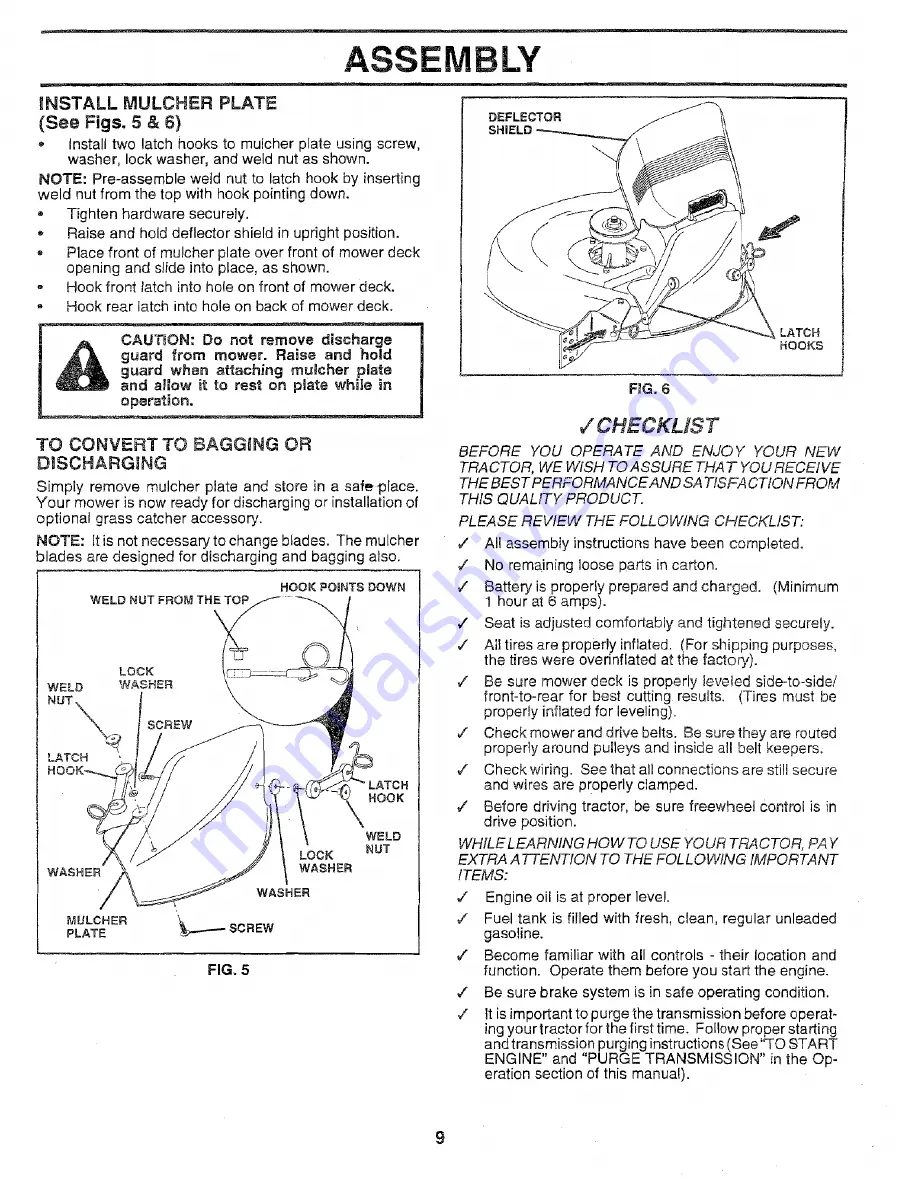 Craftsman EZ3 917.258572 Owner'S Manual Download Page 9