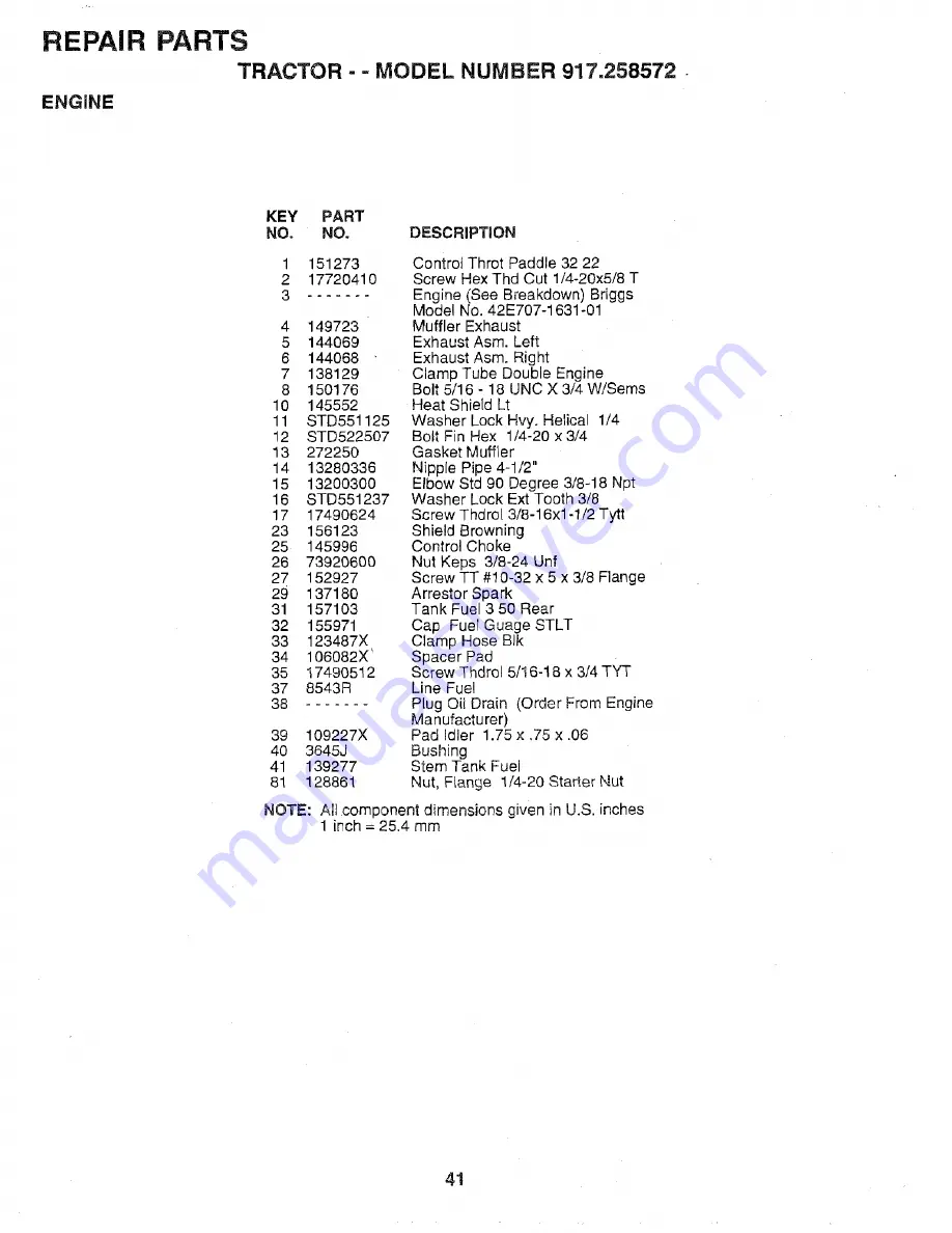 Craftsman EZ3 917.258572 Owner'S Manual Download Page 35