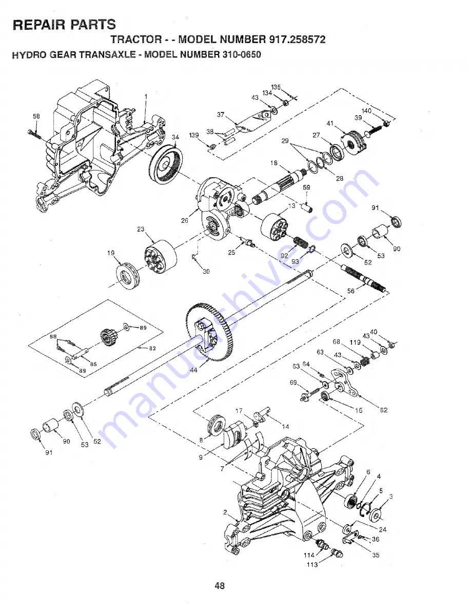 Craftsman EZ3 917.258572 Owner'S Manual Download Page 42