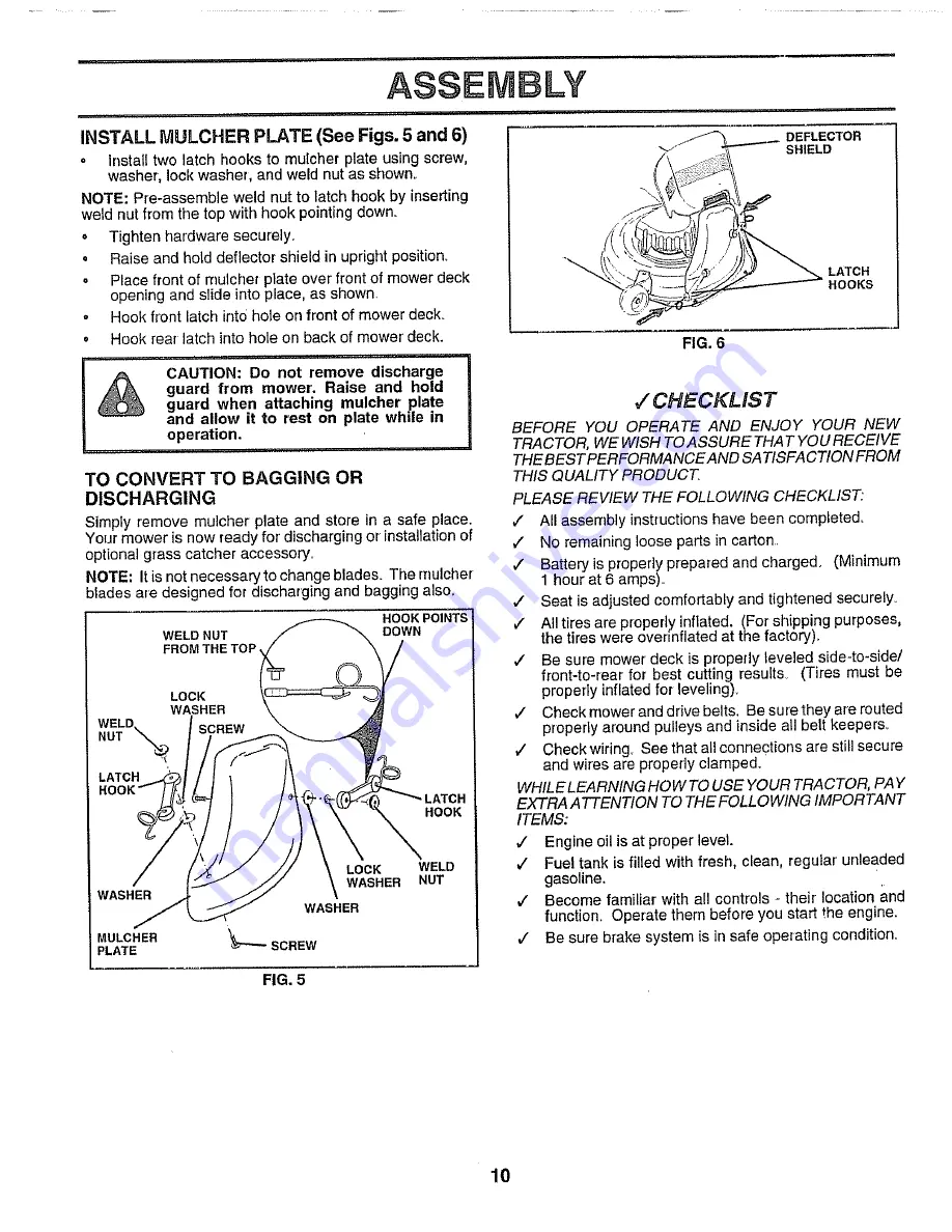 Craftsman EZ3 917.258580 Owner'S Manual Download Page 10