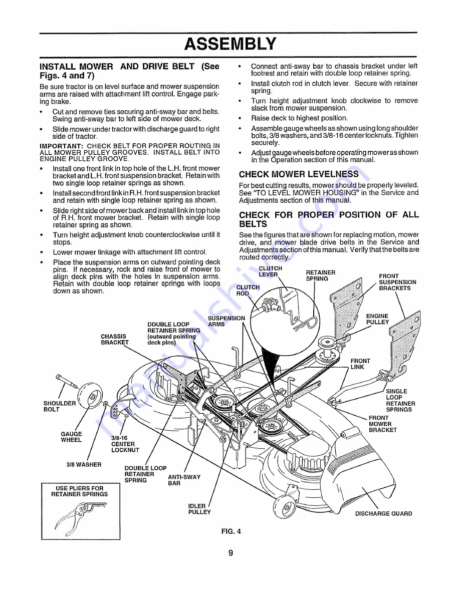 Craftsman EZ3 917.258590 Owner'S Manual Download Page 9