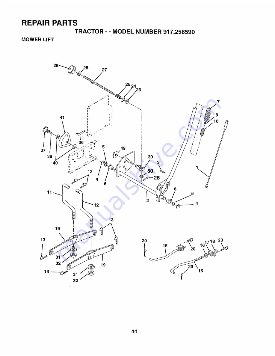 Craftsman EZ3 917.258590 Скачать руководство пользователя страница 44