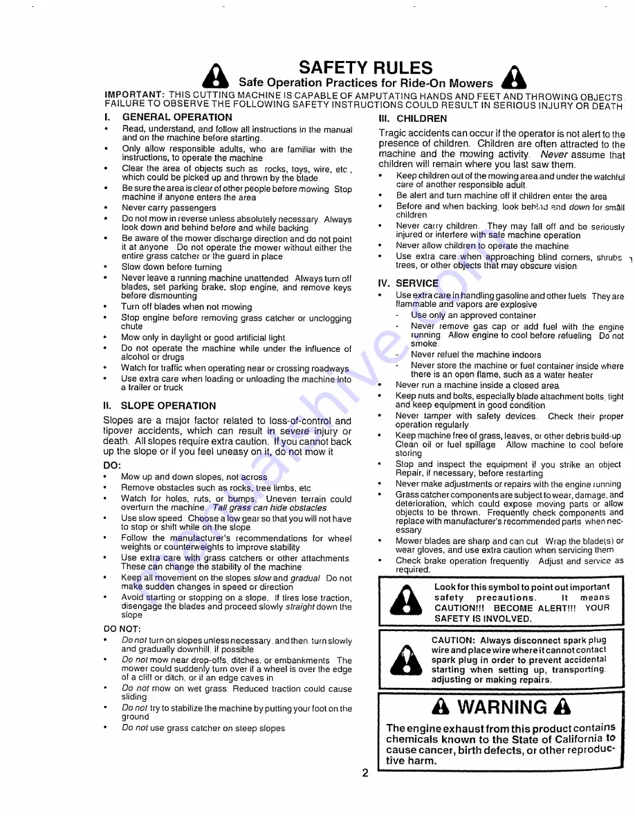 Craftsman EZ3 917.258671 Owner'S Manual Download Page 2