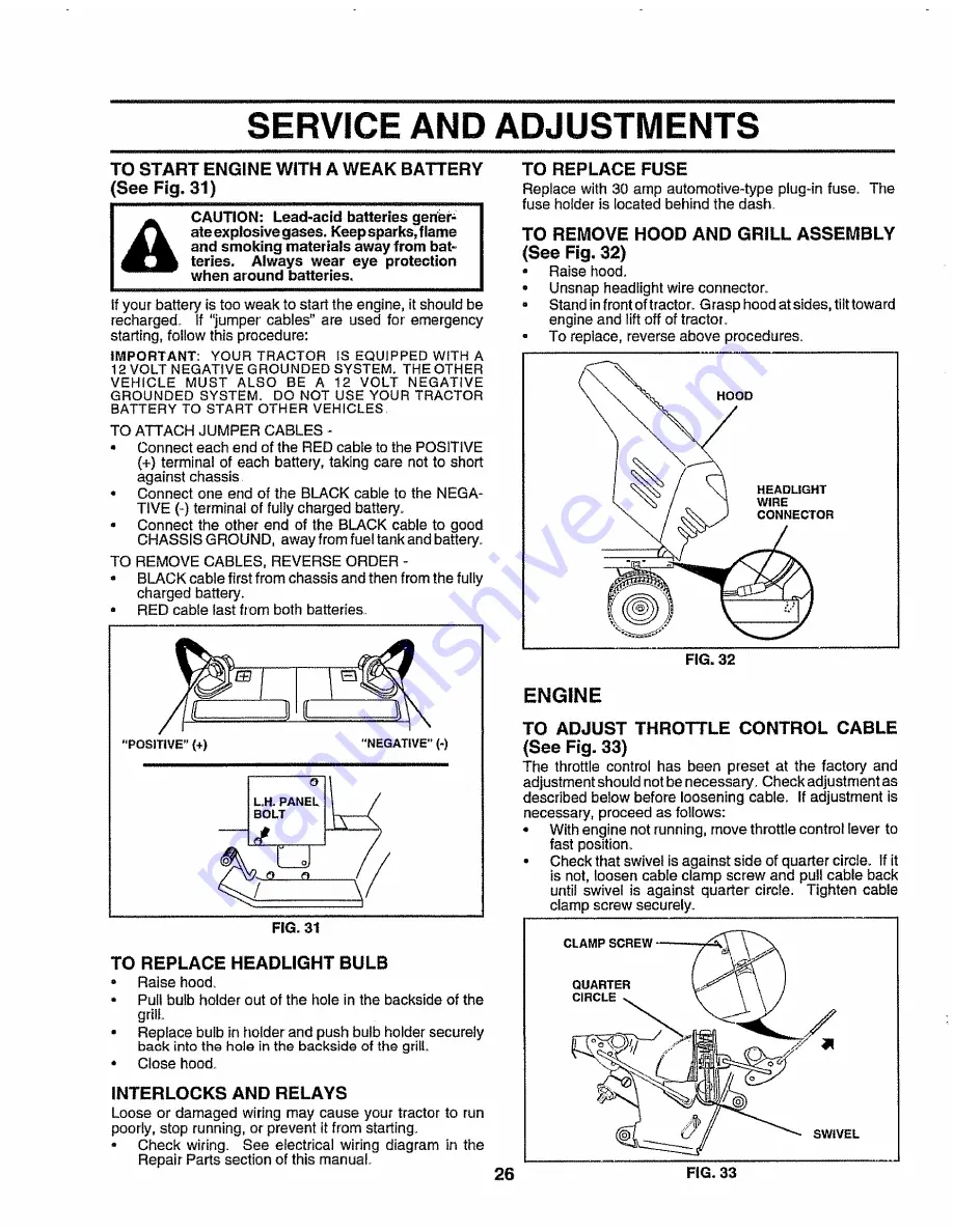 Craftsman EZ3 917.258671 Owner'S Manual Download Page 26