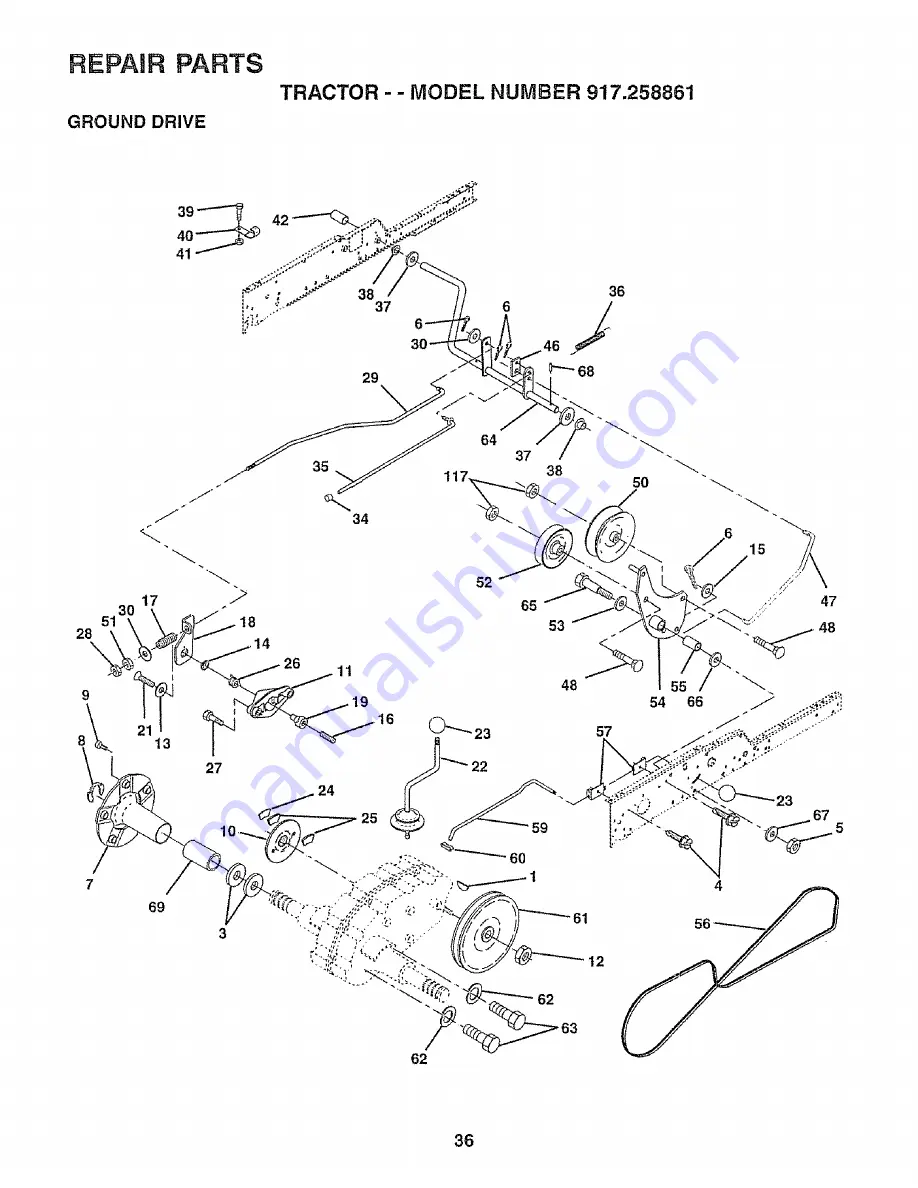 Craftsman EZ3 917.258861 Owner'S Manual Download Page 36