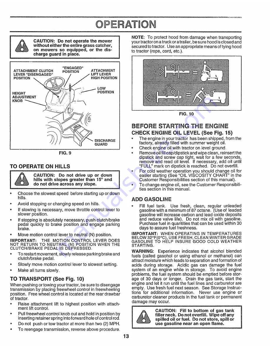 Craftsman EZ3 917.259172 Owner'S Manual Download Page 13