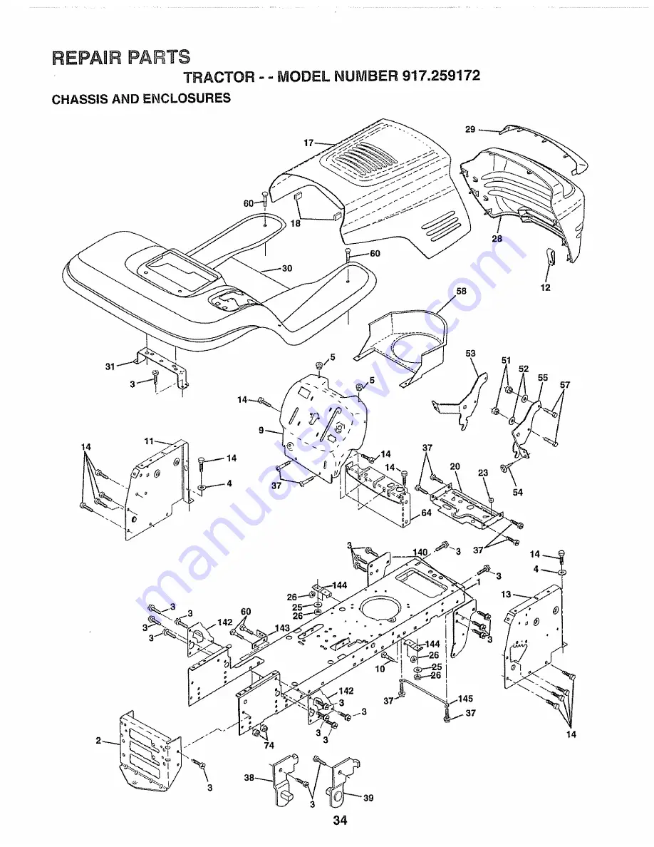 Craftsman EZ3 917.259172 Owner'S Manual Download Page 34